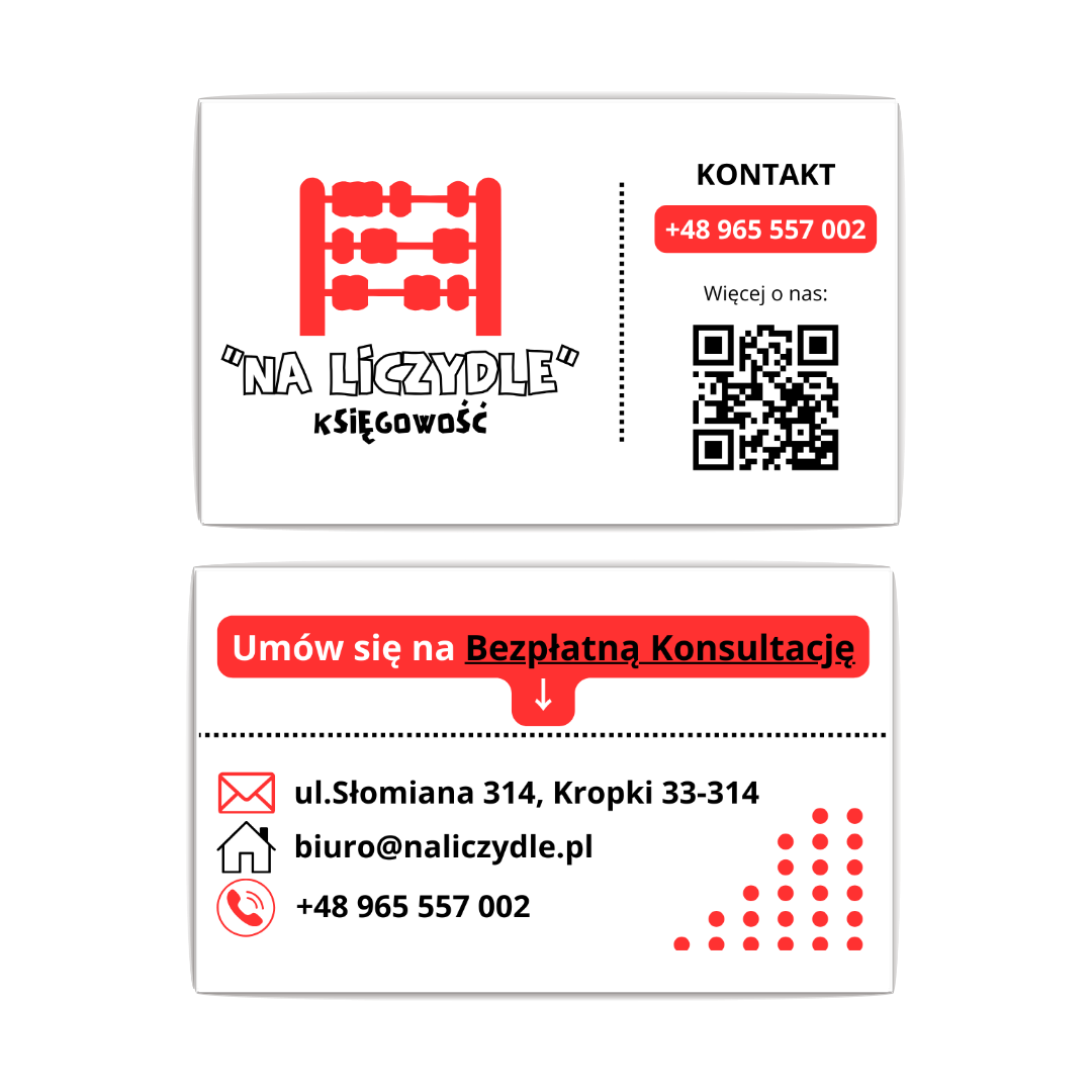 Wizytówka - "Na liczydle" Księgowość
